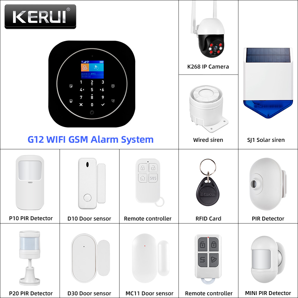 KERUI G12 2G Wifi Wireless Hom - Home Automation System Diy 리뷰 및 가격
