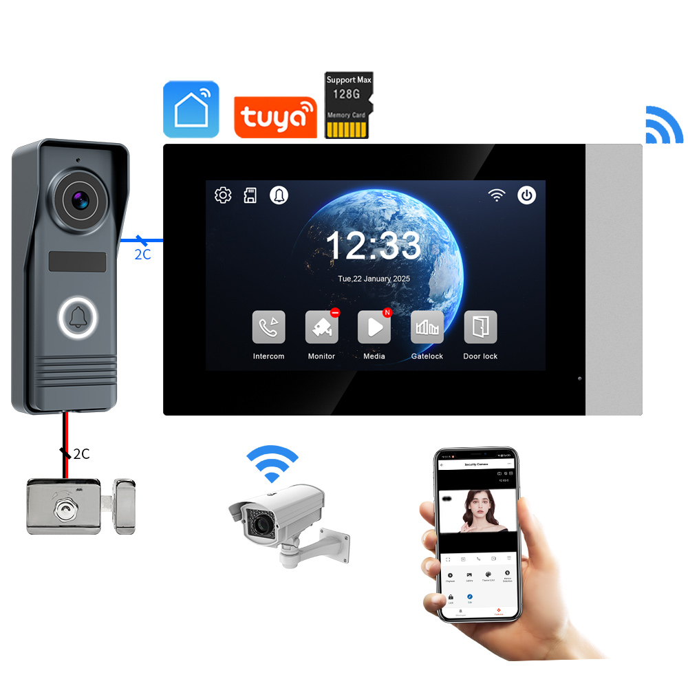 2-Wires Smart Home Tuya Wifi 1 - Smart Doorbell Wired 리뷰 및 가격