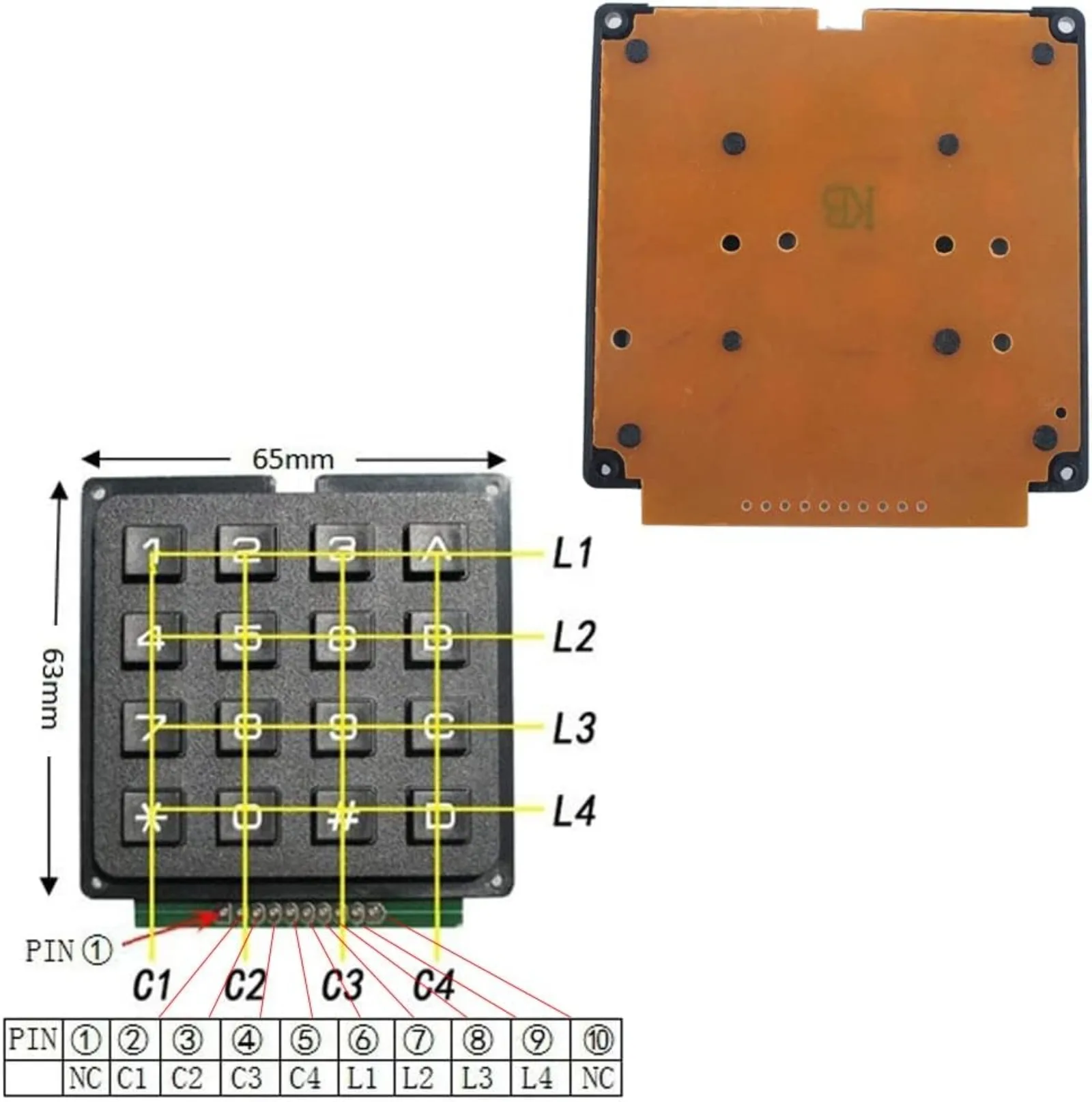 4x4 Matrix Membrane Keypad 16  - Home Automation Arduino 리뷰 및 가격