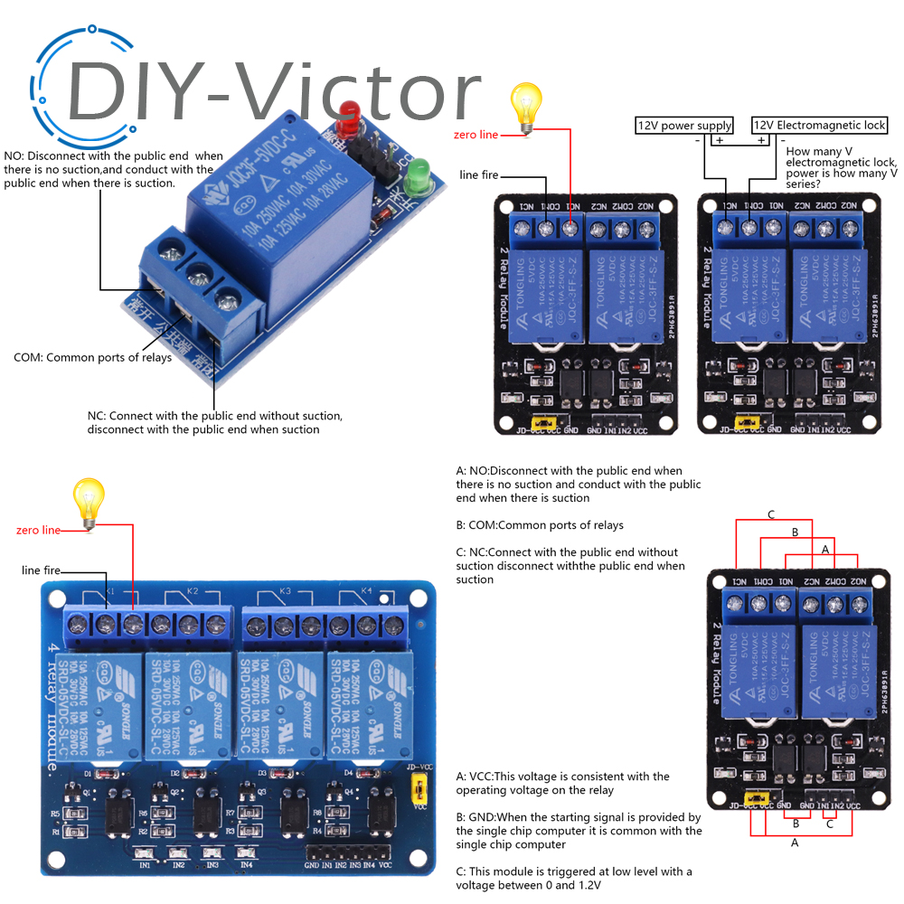 1 2 4 6 8 Channel DC 5V 12V Re - Relay 8 Channel Board 리뷰 및 가격