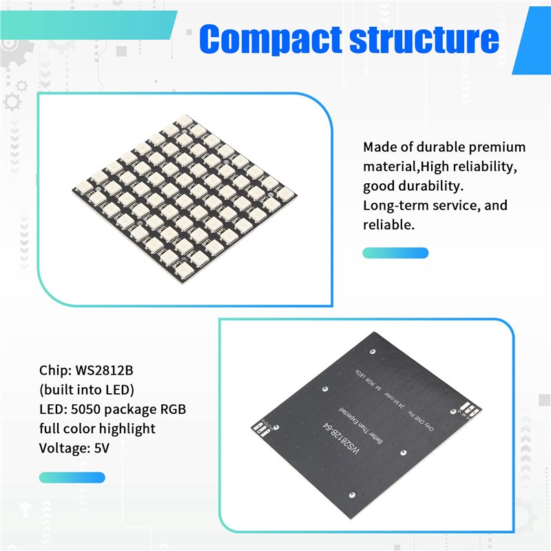 2025 Trend WS2812 LED 5050 RGB - Rgb Led Matrix 8X8 리뷰 및 가격