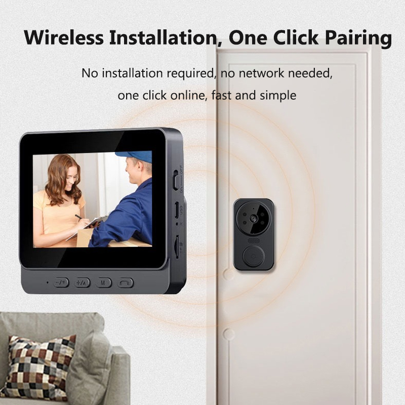 4.3 Inch WiFi Wireless Video D - Smart Doorbell Wired 리뷰 및 가격