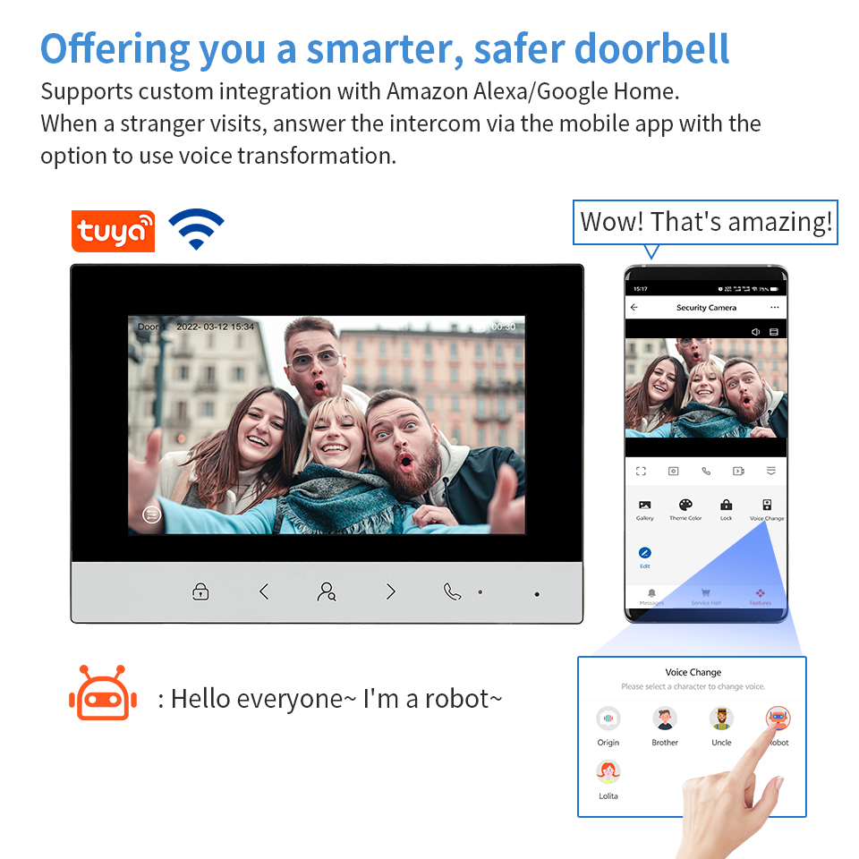 10inch Tuya WIFI Video Interco - Smart Doorbell Wired 리뷰 및 가격