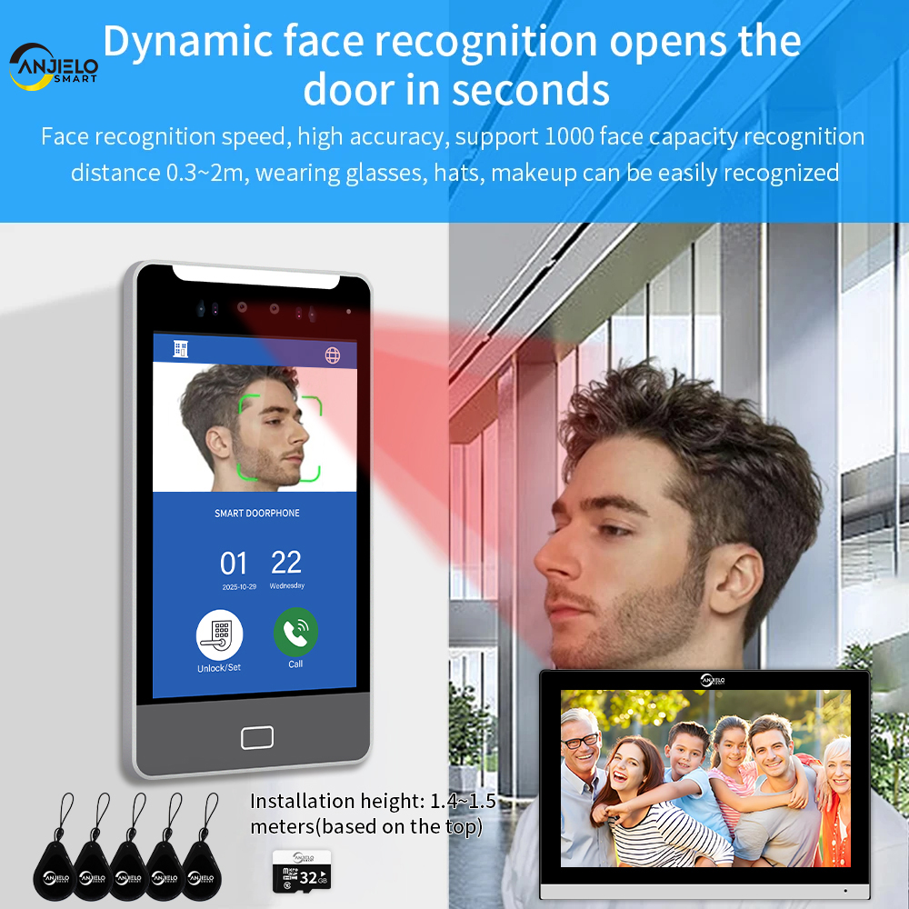 ANJIELO TUYA Smart 5IN1 Unlock - Smart Doorbell Wired 리뷰 및 가격