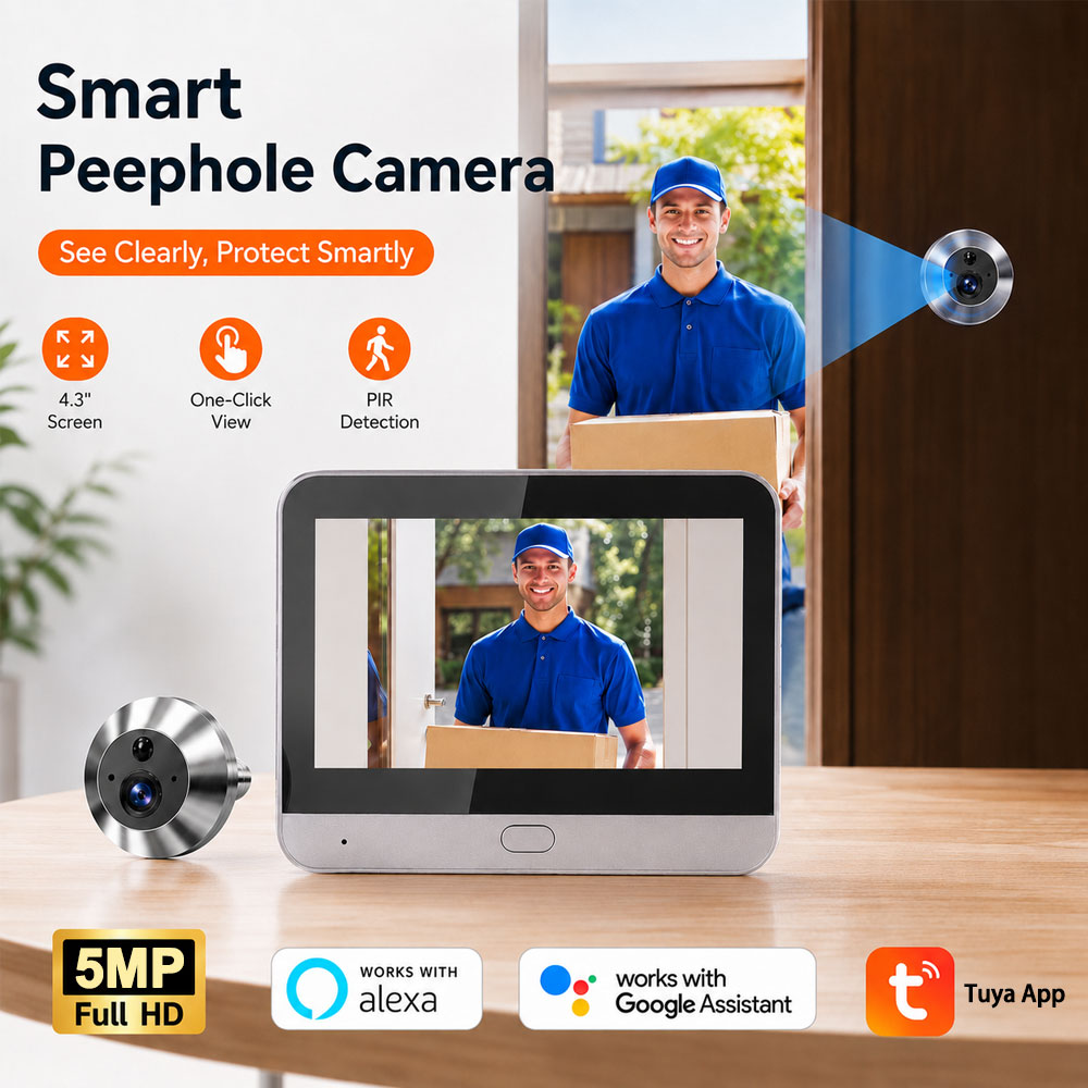 Tuya Smart 5MP 140° Wide View  - Smart Doorbell Wired 리뷰 및 가격