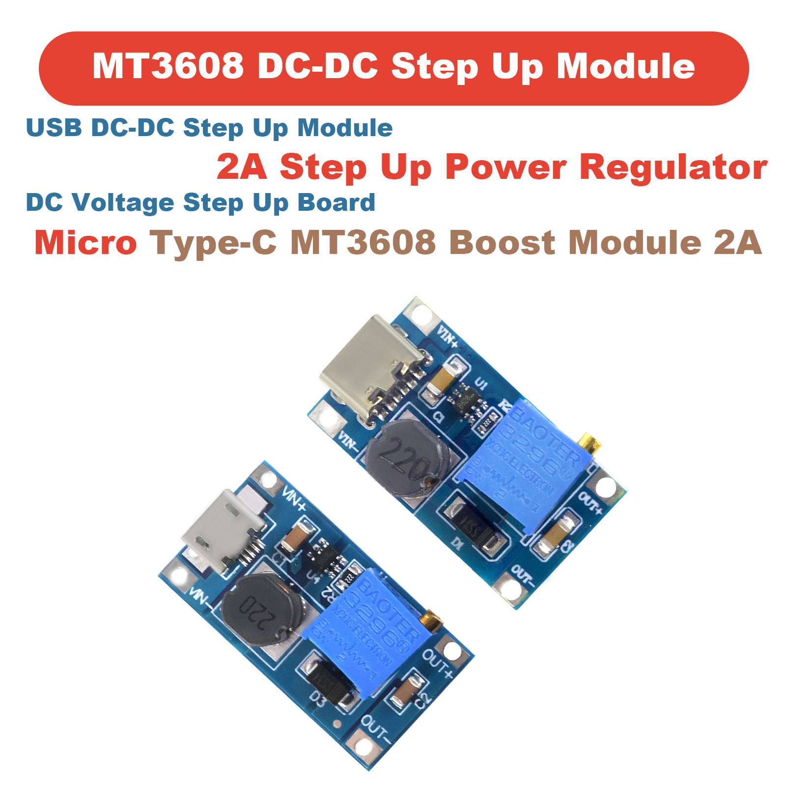 1-10pcs MT3608 DC-DC Step Up C - Home Automation Arduino 리뷰 및 가격