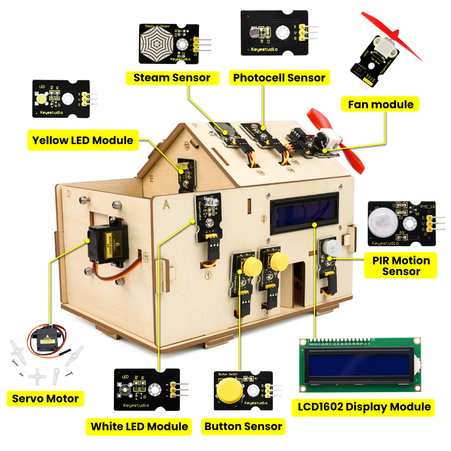 Keyestudio Smart Home IOT Kit  - Home Automation Diy Kit 리뷰 및 가격