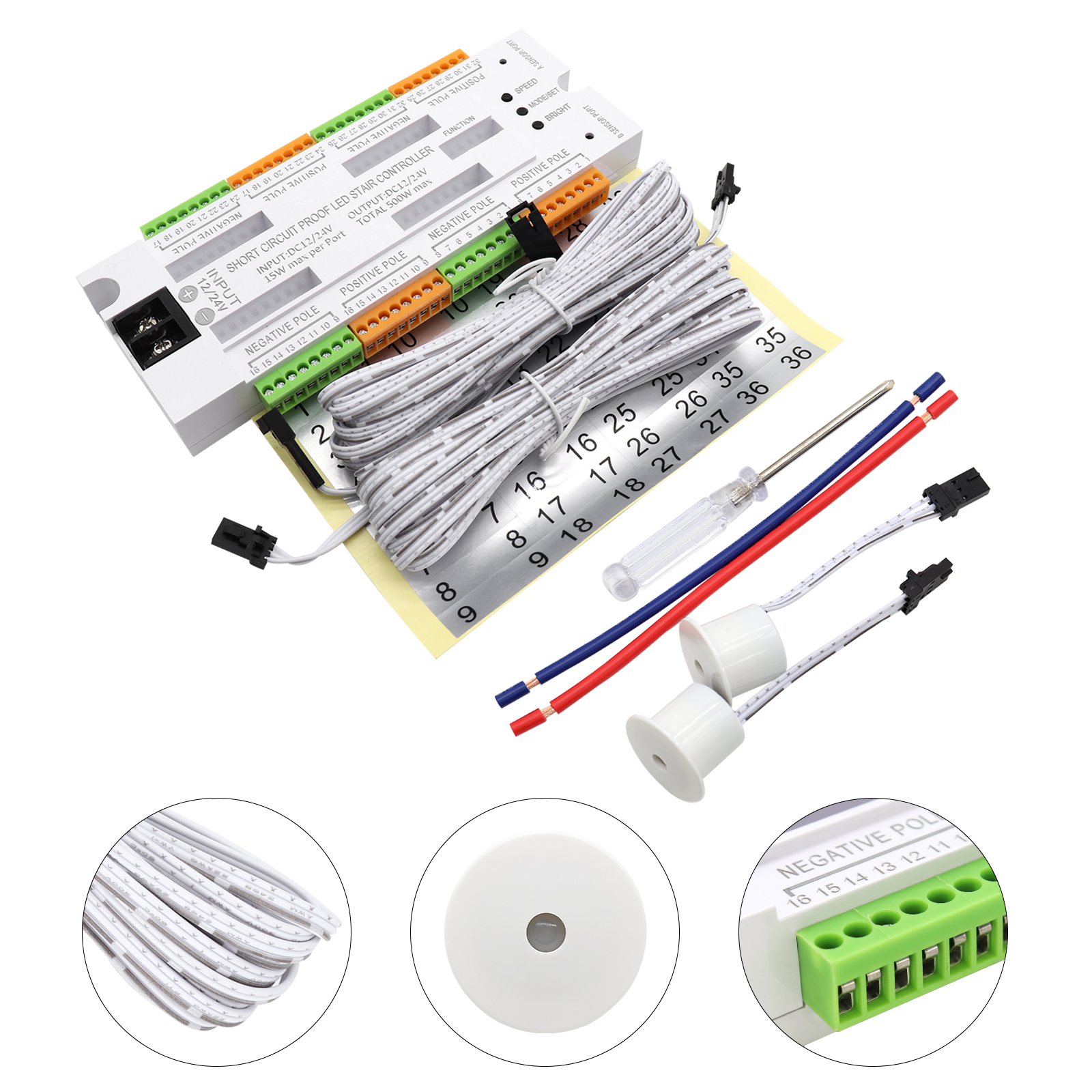 1-32 Steps Indoor Stair Light  - Motion Sensor Pir Wired 리뷰 및 가격