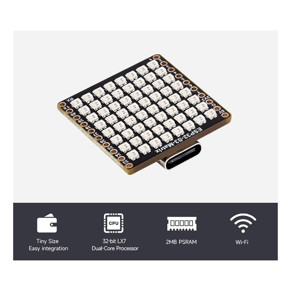 ABGN ESP32-S3 Development Boar - Rgb Led Matrix 8X8 리뷰 및 가격