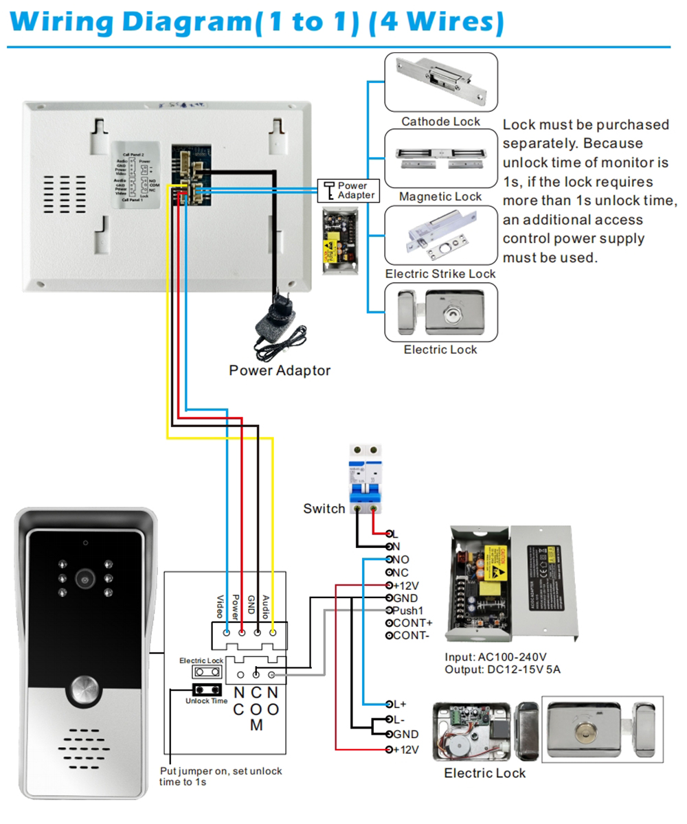 7inch Color Wired Video Interc - Smart Doorbell Wired 리뷰 및 가격