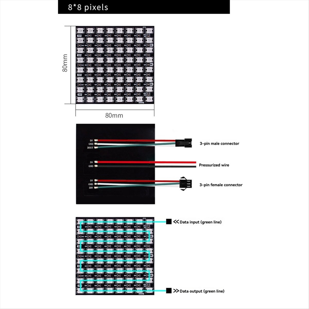 A36R WS2812B Dot Matrix Screen - Rgb Led Matrix 8X8 리뷰 및 가격