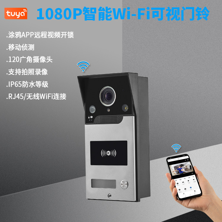 2MP 1080P Tuya APP Rifd/NFC  W - Smart Doorbell Wired 리뷰 및 가격