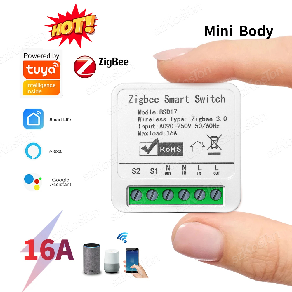 16A Tuya ZigBee Smart Switch M - Diy Home Automation Hub 리뷰 및 가격